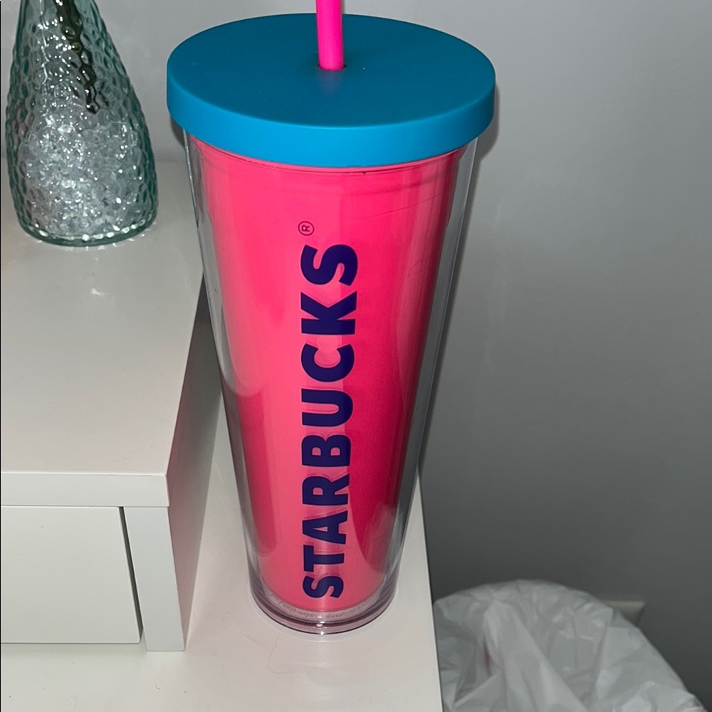 Starbucks Pink and Blue Tumbler
